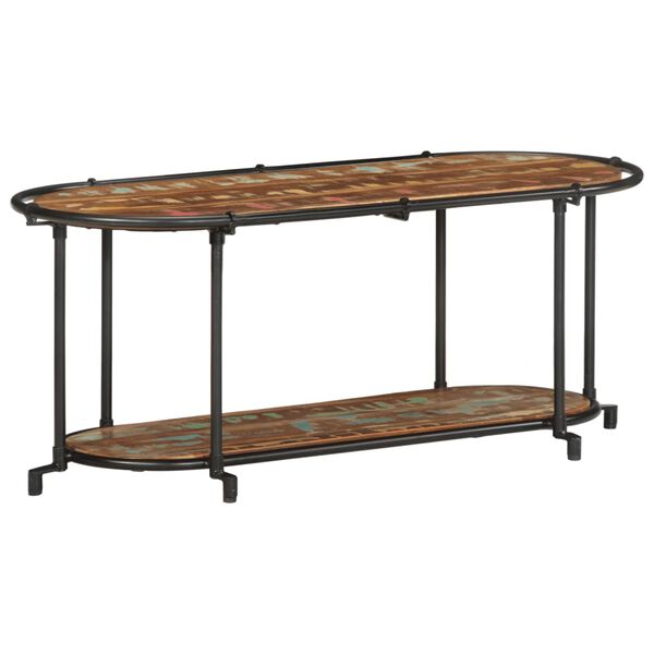 vidaXL Tv-bänk 100x42x40 cm massivt återvunnet trä