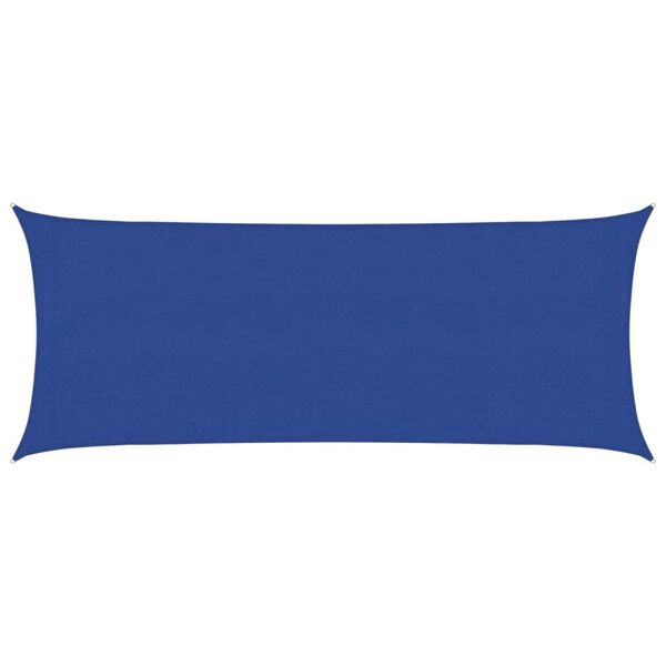 vidaXL Solsegel 160 g/m² blå 2x4,5 m HDPE