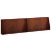 vidaXL St&ouml;dv&auml;gg 2 st 80 x 12 x 50 cm V&auml;derbest&auml;ndig st&aring;l Rostig