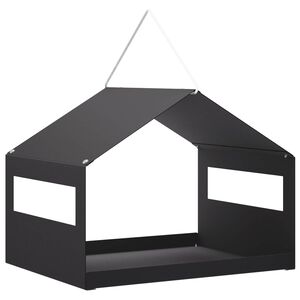 vidaXL H&auml;ngande f&aring;gelmatare St&aring;l Svart 30 x 23 x 23 cm