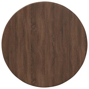 vidaXL Bordsskiva brun ek &Oslash; 40 x 1,5 cm Konstruerat tr&auml;