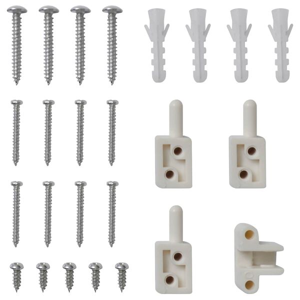 vidaXL F&auml;llbart insektsfilter Vit och svart 120 x 240 cm