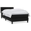 vidaXL Rams&auml;ng med madrass svart 80x210 cm sammet