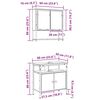 vidaXL Badrumsm&ouml;belset 2 pcs Brun 60 x 30 x 60 cm Konstruerat tr&auml;