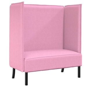 vidaXL H&ouml;g Ryggsoffa 101cm Rosa tyg