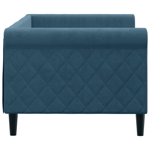 vidaXL Dagb&auml;dd bl&aring; 80x200 cm sammet