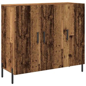 vidaXL Sideboard Gammalt tr&auml; 90 x 34 x 80 cm Konstruerat tr&auml;