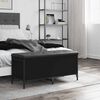 vidaXL F&ouml;rvaringsb&auml;nk svart 102x42x45 cm konstruerat tr&auml;