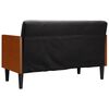 vidaXL Loveseat soffa med dynor svart 110 cm sammet