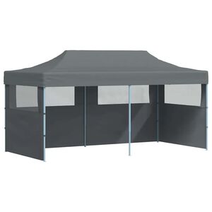 vidaXL Pop-Up hopf&auml;llbart partyt&auml;lt med sidov&auml;ggar 3x6 m antracit