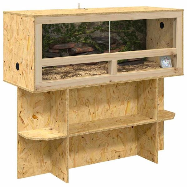 vidaXL Terrarium Brun 100 x 40 x 90 cm OSB