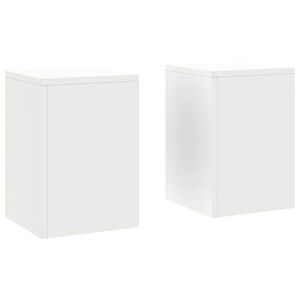 vidaXL Växtställ 2 pcs Vit 24 x 24 x 35 cm Stål