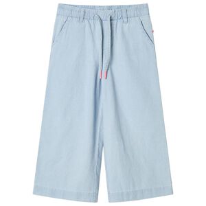 vidaXL Barnbyxor mjuk denimbl&aring; 116