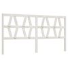 vidaXL S&auml;nggavel vit 186x4x100 cm massiv furu