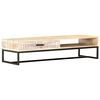 vidaXL Soffbord vit 117x50x30 cm massivt akaciatr&auml;