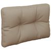 vidaXL Palldyna taupe 50x40x12 cm tyg