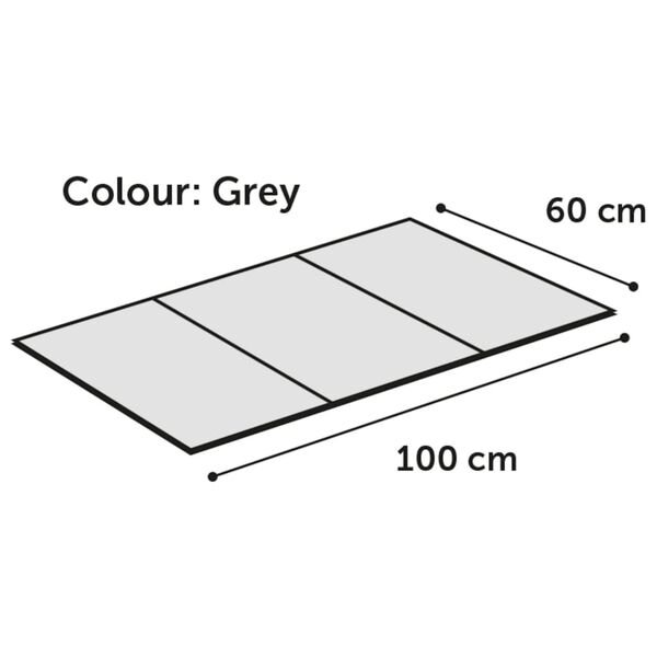 FLAMINGO Kylmatta Fresk Drop XL 100x60 cm gr&aring;