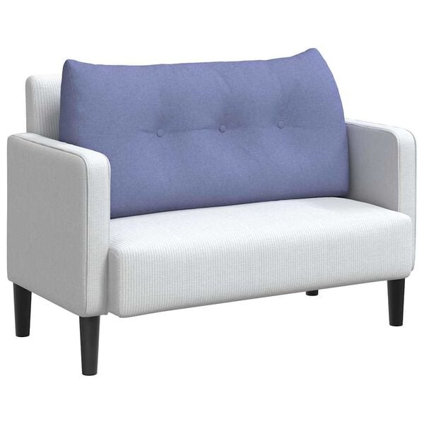 vidaXL Ryggkudde Jeansbl&aring; 100 x 24 x 50 cm tyg