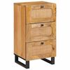 vidaXL Sideboard med l&aring;da Brun 40 x 33 x 75 cm Massivt mangotr&auml;