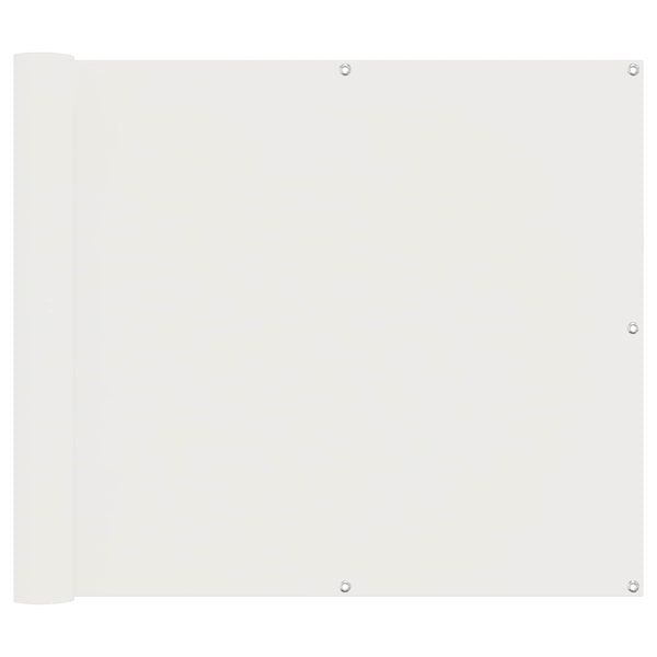 vidaXL Balkong Sk&auml;rm Vit 100 x 600 cm Oxford Tyg