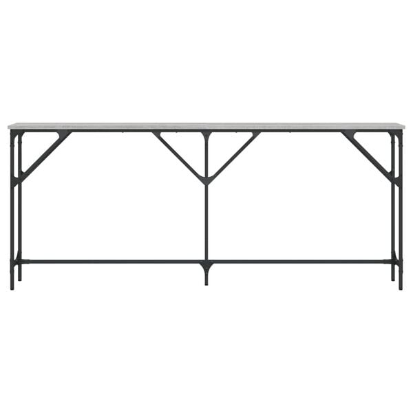 vidaXL Avlastningsbord grå sonoma 180x23x75 cm konstruerat trä