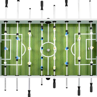 vidaXL Fotbollsbord stål 60 kg 140x74,5x87,5 cm vit