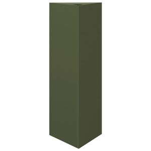 vidaXL Odlingsl&aring;da olivgr&ouml;n triangul&auml;r 30x26x75 cm st&aring;l
