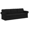 vidaXL Soffa 2 pcs Svart