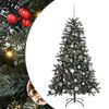 vidaXL Konstgjord julgran Gr&ouml;n 150 cm PVC och Plast och St&aring;l