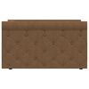 vidaXL Dagb&auml;dd med madrass USB brun tyg 90x200 cm