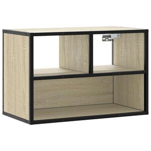 vidaXL Tv-b&auml;nk sonoma-ek 60x31x39,5 cm konstruerat tr&auml; och metall