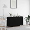 vidaXL Sideboard Svart ek 120 x 41 x 75 cm Konstruerat tr&auml;