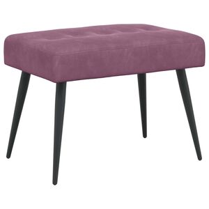 vidaXL B&auml;nk med knappar Lila 60 x 40 x 45 cm Sammet