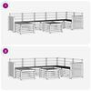 vidaXL Soffgrupper 8 pcs Naturf&auml;rg Massivt Akaciatr&auml;