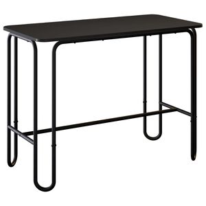 vidaXL Matbord 100 x 50 x 75 cm Konstruerat tr&auml; Svart Rektangul&auml;r