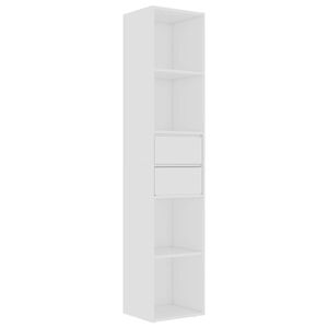 vidaXL Bokhylla vit 36x30x171 cm konstruerat tr&auml;