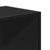 vidaXL Bokhylla svart 80,5x35x139 cm konstruerat trä