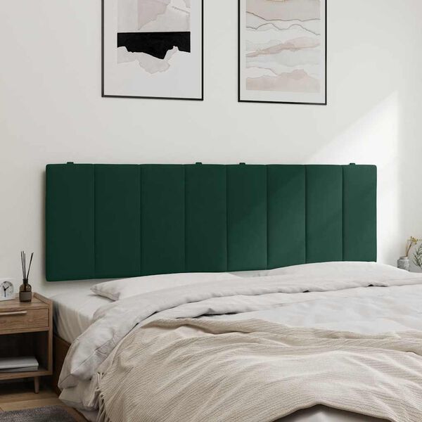 vidaXL Headboard Cushion "Hanko" Dark Green 160 cm Velvet