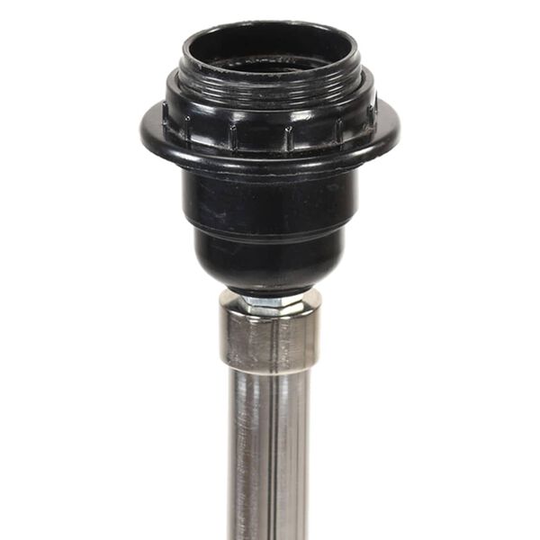 vidaXL Golvlampa honungsbrun och grå massivt teakträ 141 cm