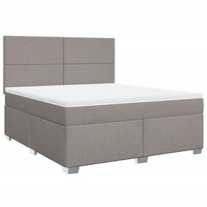 vidaXL Rams&auml;ng med madrass taupe 180x200 cm tyg