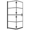 vidaXL Duschv&auml;gg f&auml;llbar ESG 120x140 cm svart
