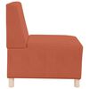 vidaXL | Modulsofa utan armst&ouml;d | Orange 55 x 74 x 82 cm Mockatyg