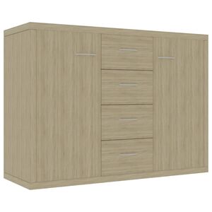 vidaXL Sk&auml;nk sonoma-ek 88x30x65 cm konstruerat tr&auml;