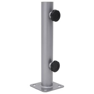 vidaXL Parasollfot f&ouml;r &Oslash;32/34/38 mm stolpe silver st&aring;l