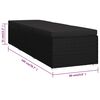vidaXL Sols&auml;ng med dyna konstrotting svart