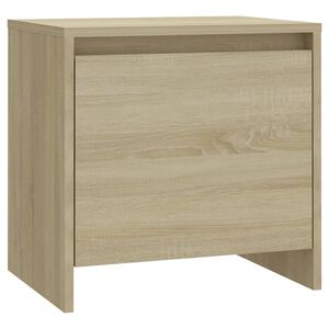 vidaXL S&auml;ngbord sonoma-ek 45x34x44,5 cm konstruerat tr&auml;