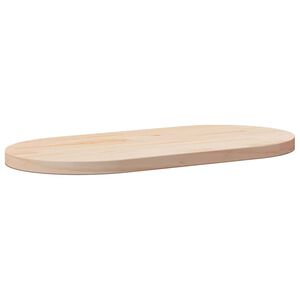 vidaXL Bordsskiva 90x45x2,5 cm massivt tr&auml; furu oval