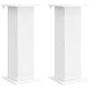 vidaXL V&auml;xtst&auml;ll 2 pcs Vit 30,5 x 30 x 80,5 cm Konstruerat tr&auml;