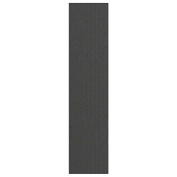 vidaXL D&ouml;rrmatta rand svart och gr&aring; 115x500 cm