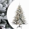 vidaXL Konstgjord julgran med julkulor 150 cm 150 LED-lampor Varmvit